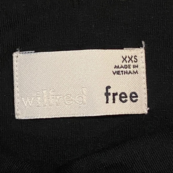 NWOT Aritzia Wilfred Free Black Bodycon Dress XXS - Picture 3 of 7